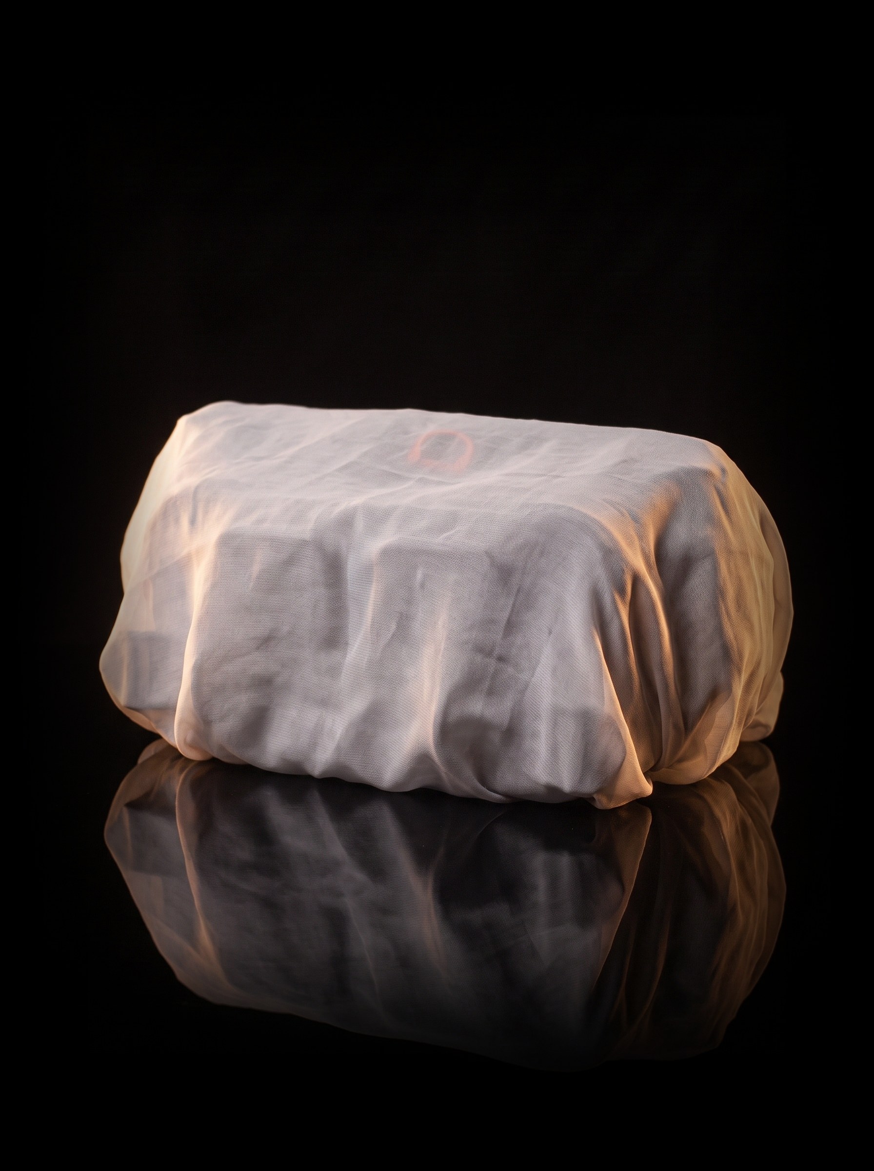 V3 Oculus Minor verhüllt — Christo-Stoff über dem Rucksack